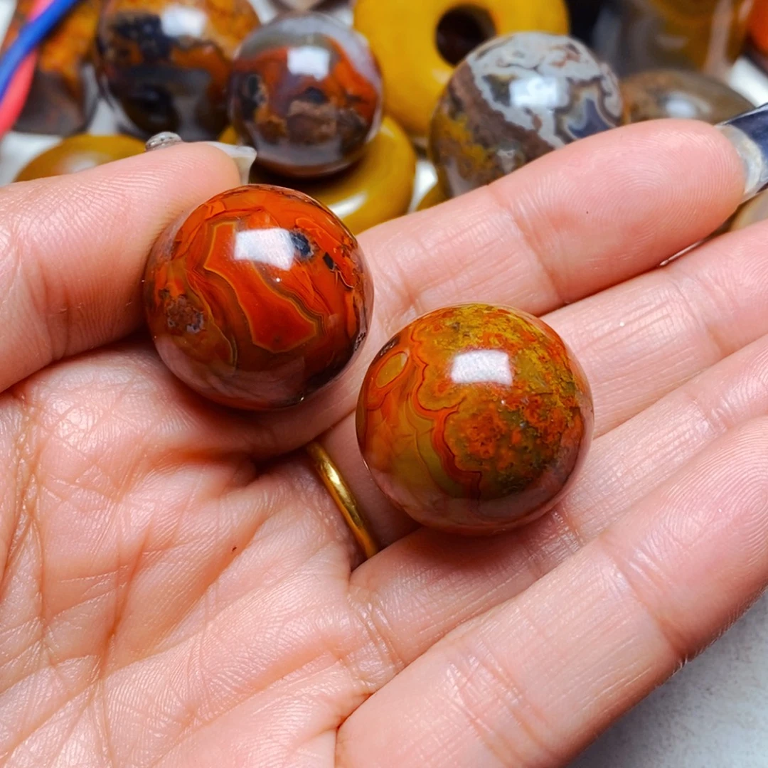 茶***蝈玛瑙/玉髓未镶嵌颈饰