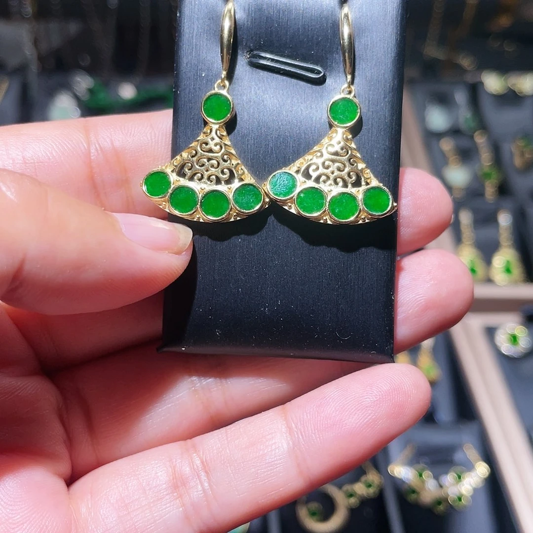 翡翠银S925镶嵌颈饰