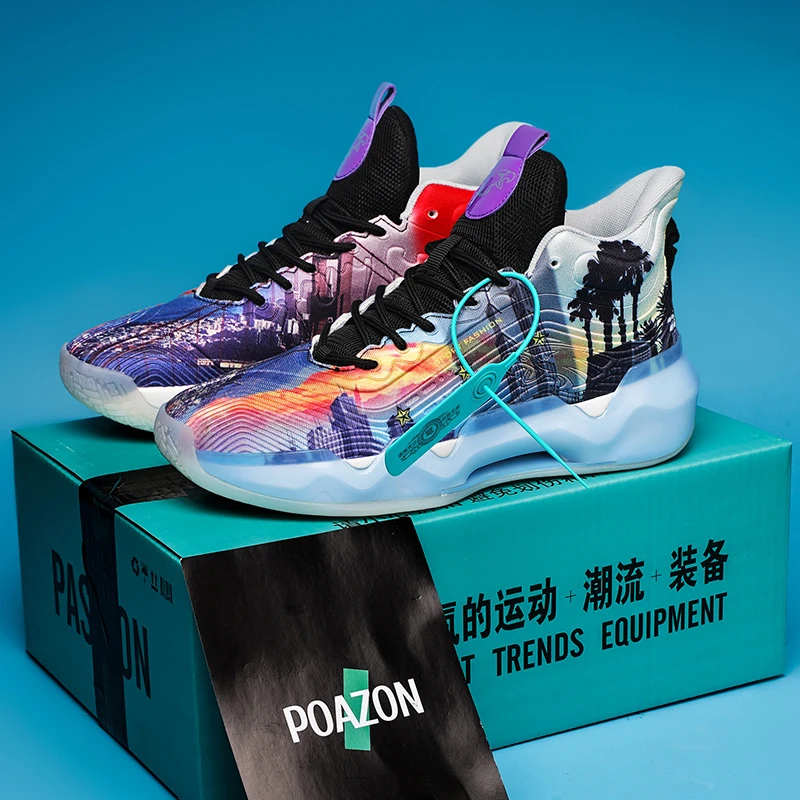 2025秋季新款水泥外场篮球鞋男缓震防滑防侧翻专业实战男鞋运动鞋
