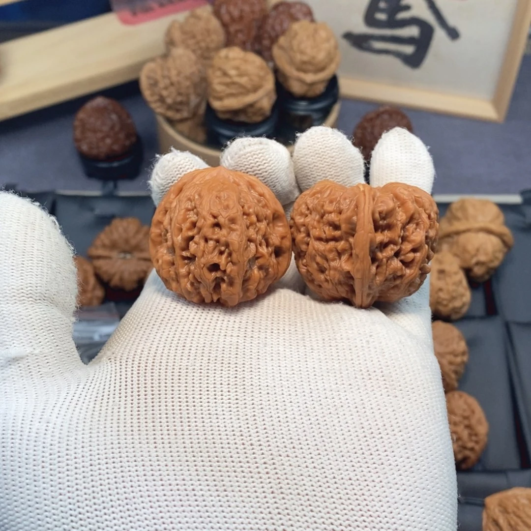 文玩核桃把件福利款38尺平谷凹底