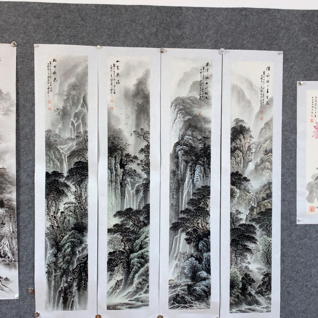 国画山水作品写意