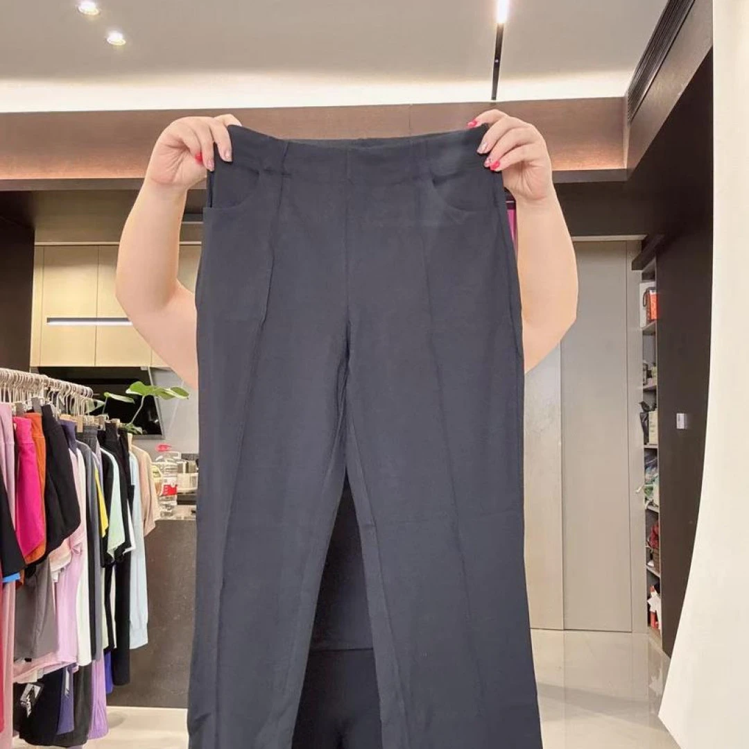 大码女士春夏裸感九分阔腿裤裤KZ-B5