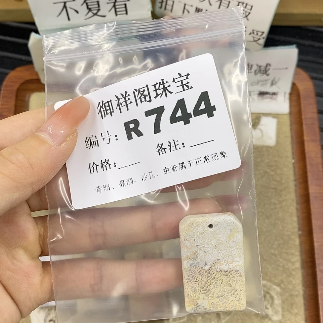 硅化珊瑚（珊瑚玉）未镶嵌颈饰哆***嗖