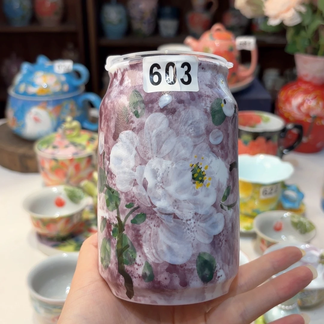 景德镇手绘高温釉下彩陶瓷茶具