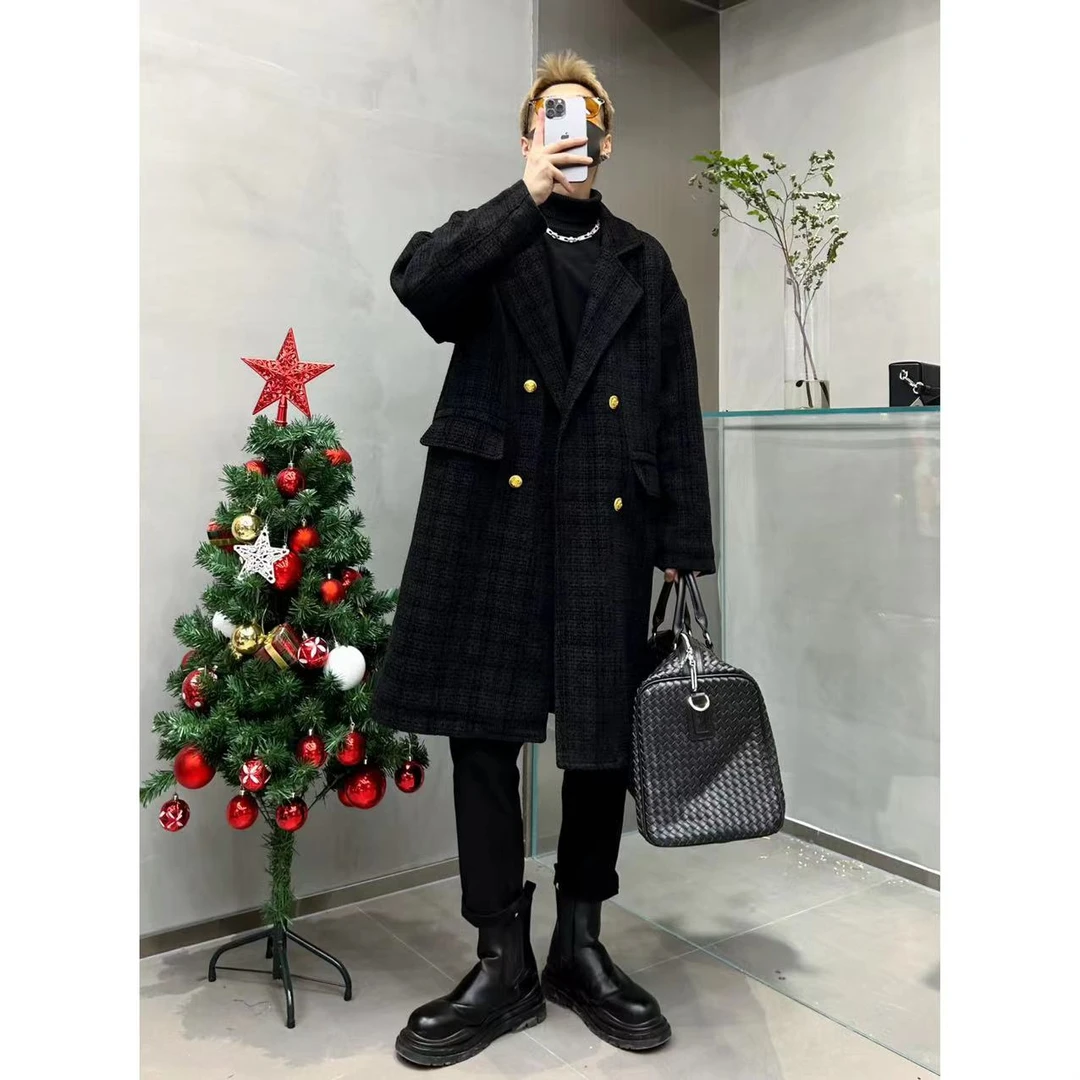 2024新款宽松潮流时尚百搭休闲个性小众痞帅经典洋气男士风衣外套