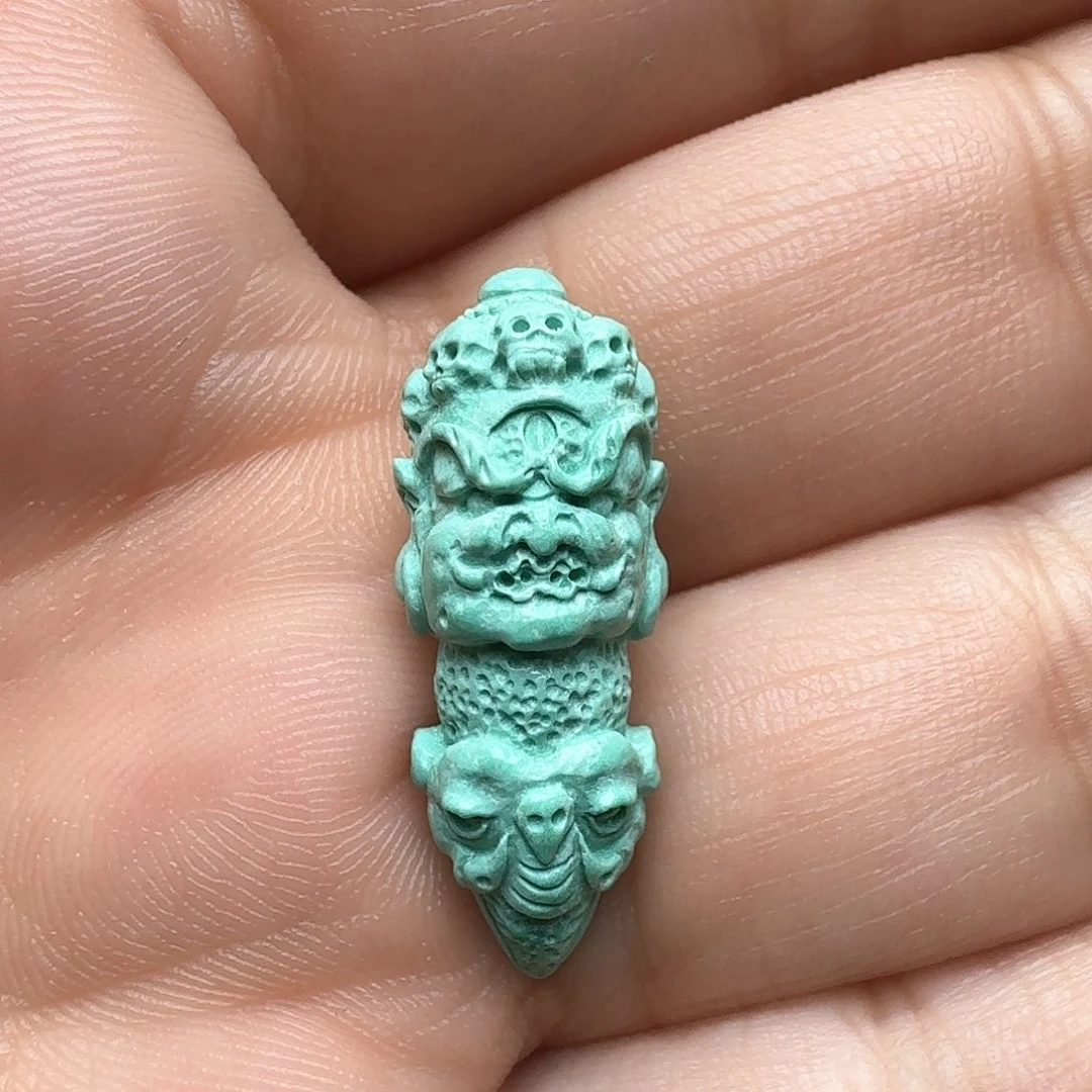 绿松石大黑天金刚杵未镶嵌