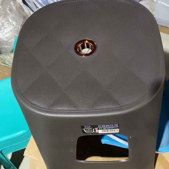 塑料特价清仓特厚餐桌凳灰黑色10个装