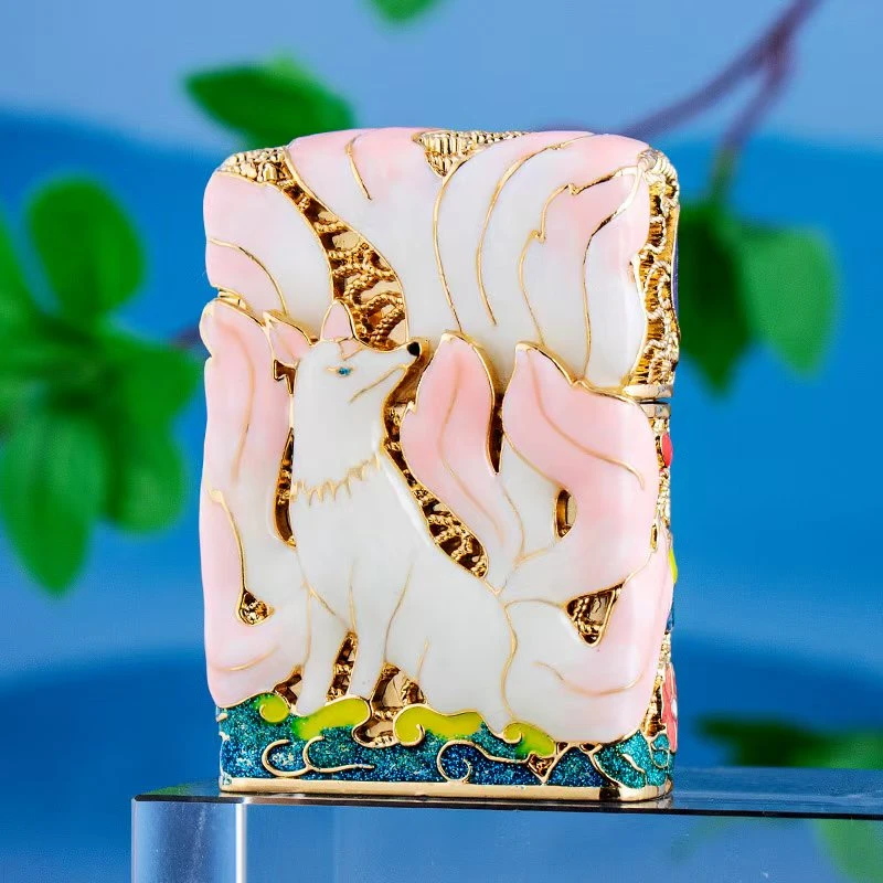 佐罗九尾夜光珐琅彩