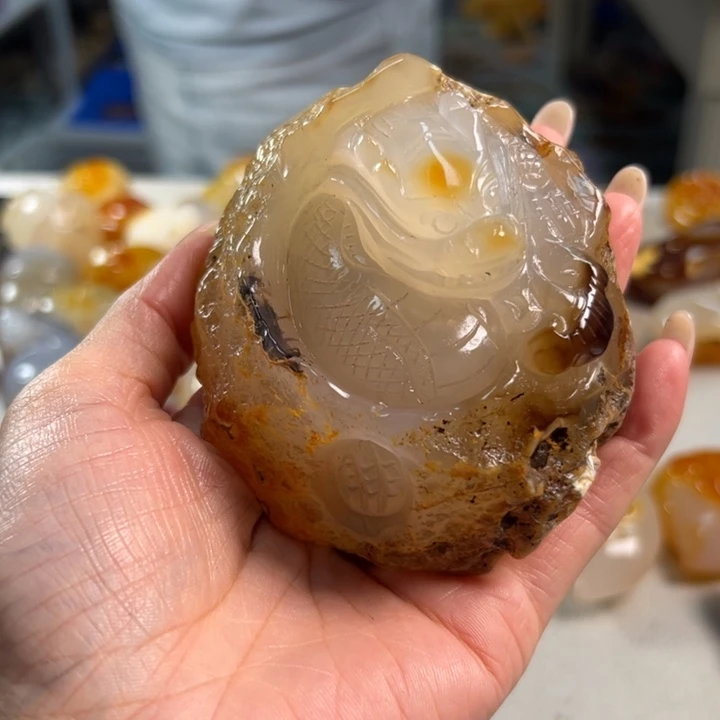 玛瑙/玉髓吊坠(不含链)未镶嵌
