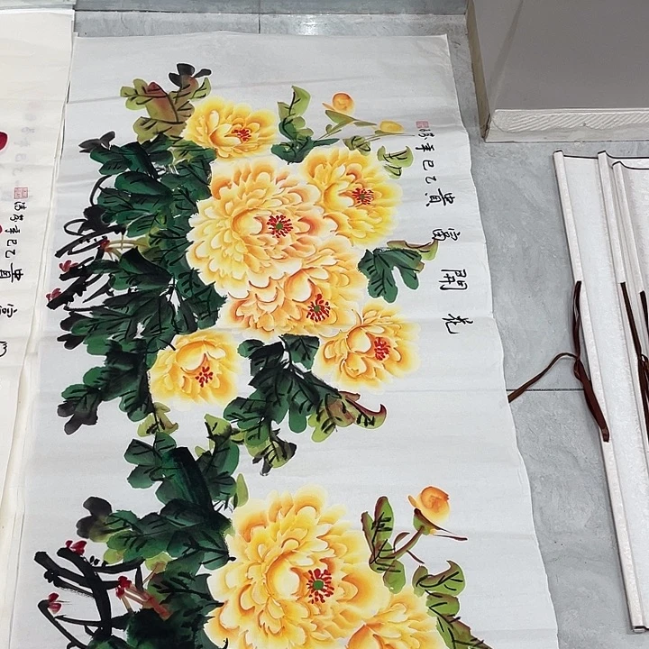 国画国画作品书法作品原稿140✖️70