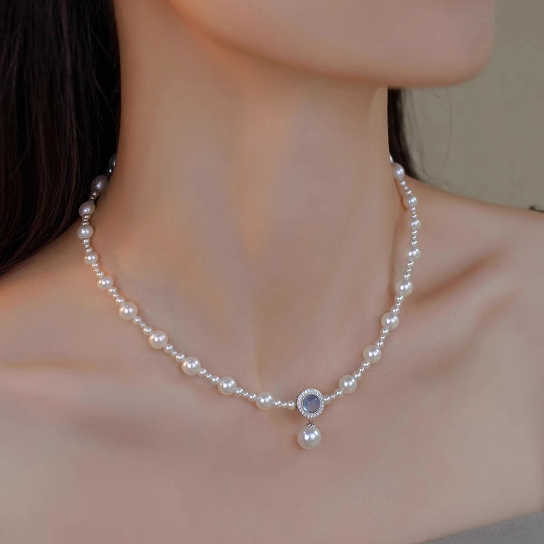 铜合金仿珍珠项链 项链ins风小众轻奢简约时尚气质设计感私人定制