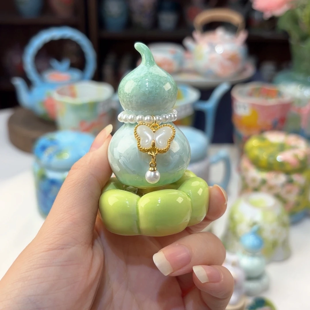 景德镇手绘高温釉下彩陶瓷茶具