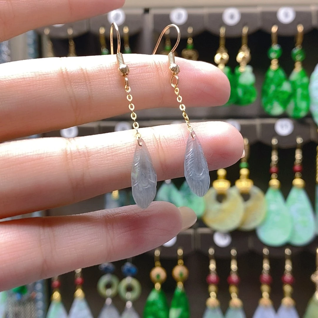 未镶嵌翡翠耳饰翡翠