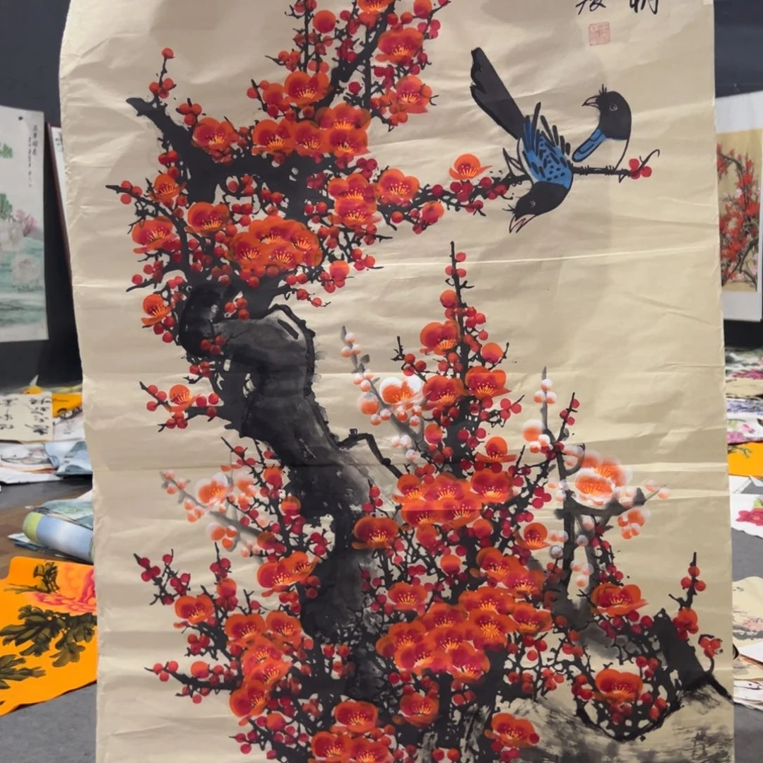 国画国画作品画心一张