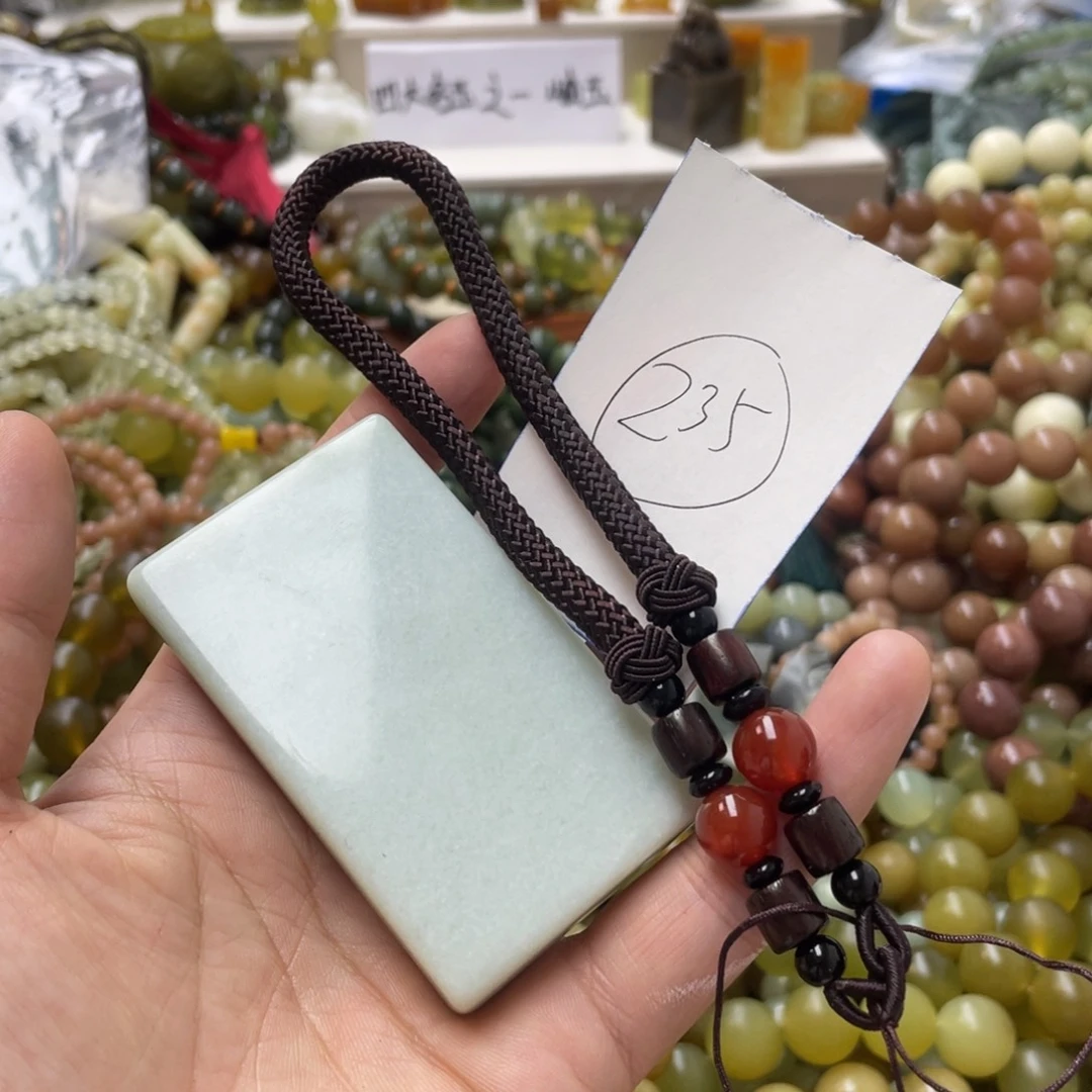 蛇纹石玉手链合金