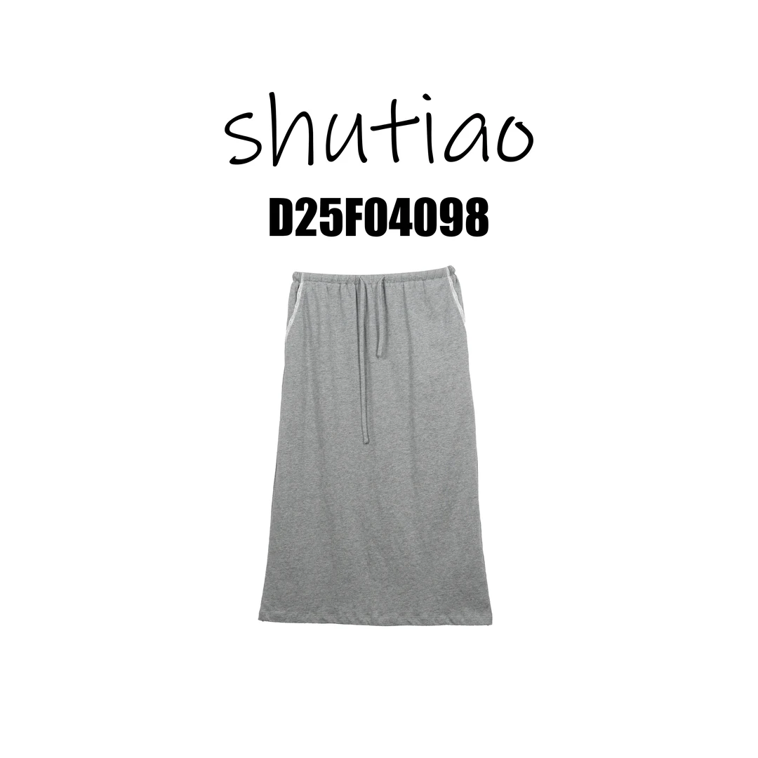【SHUTIAO】2025夏季：新款小众设计款裙子D25F04098