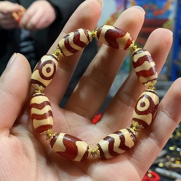 玛瑙/玉髓手串合金91