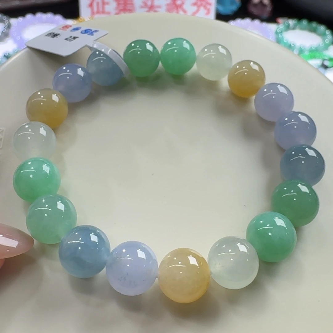 未镶嵌手链翡翠冰胶糖果马卡龙卡10热销款