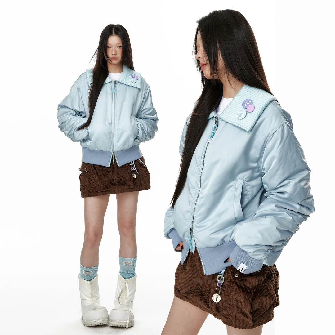 【直播间清仓款no退no换】2024秋季新款长袖宽松休闲棉服潮