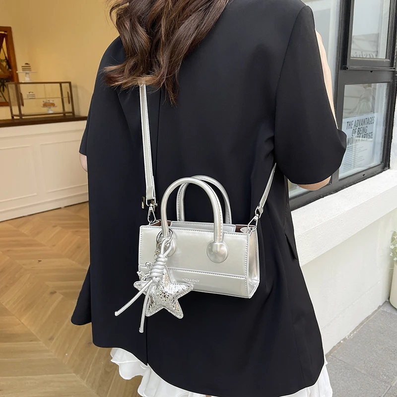 韩版网红手提小方包2025夏季新款潮时尚百搭ins小众甜美风斜挎包