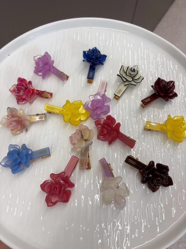 可爱侧边夹田园风鸭嘴夹少女风法式发夹发卡超仙边夹ins抓夹