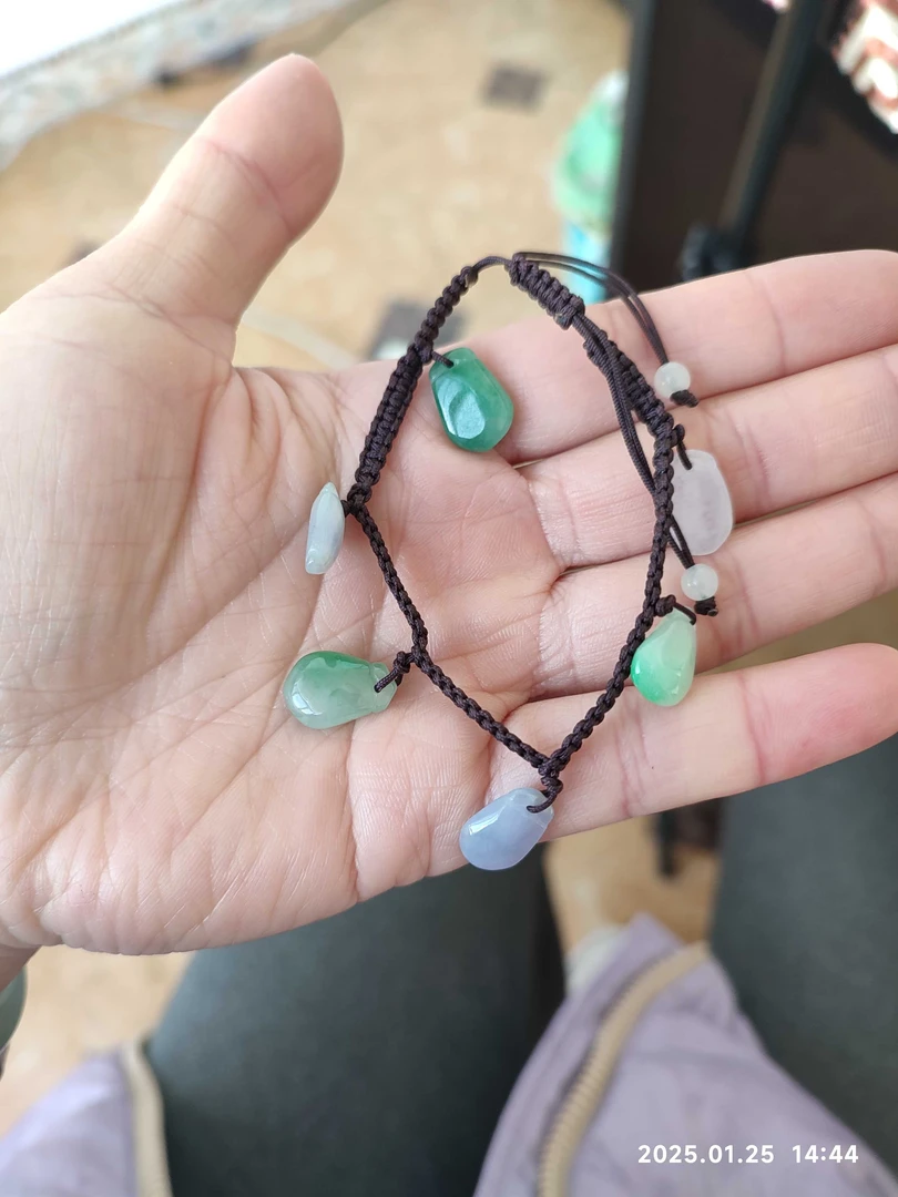 天然翡翠福瓜手绳
