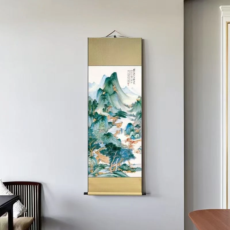 中式水墨国画风卷轴画30-94
