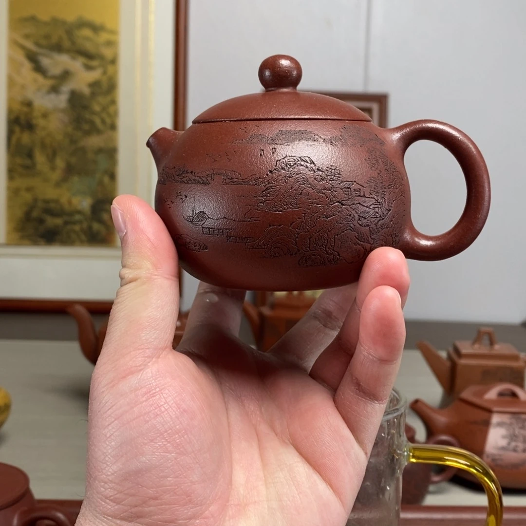 紫砂茶壶原矿泥料传统工艺制作