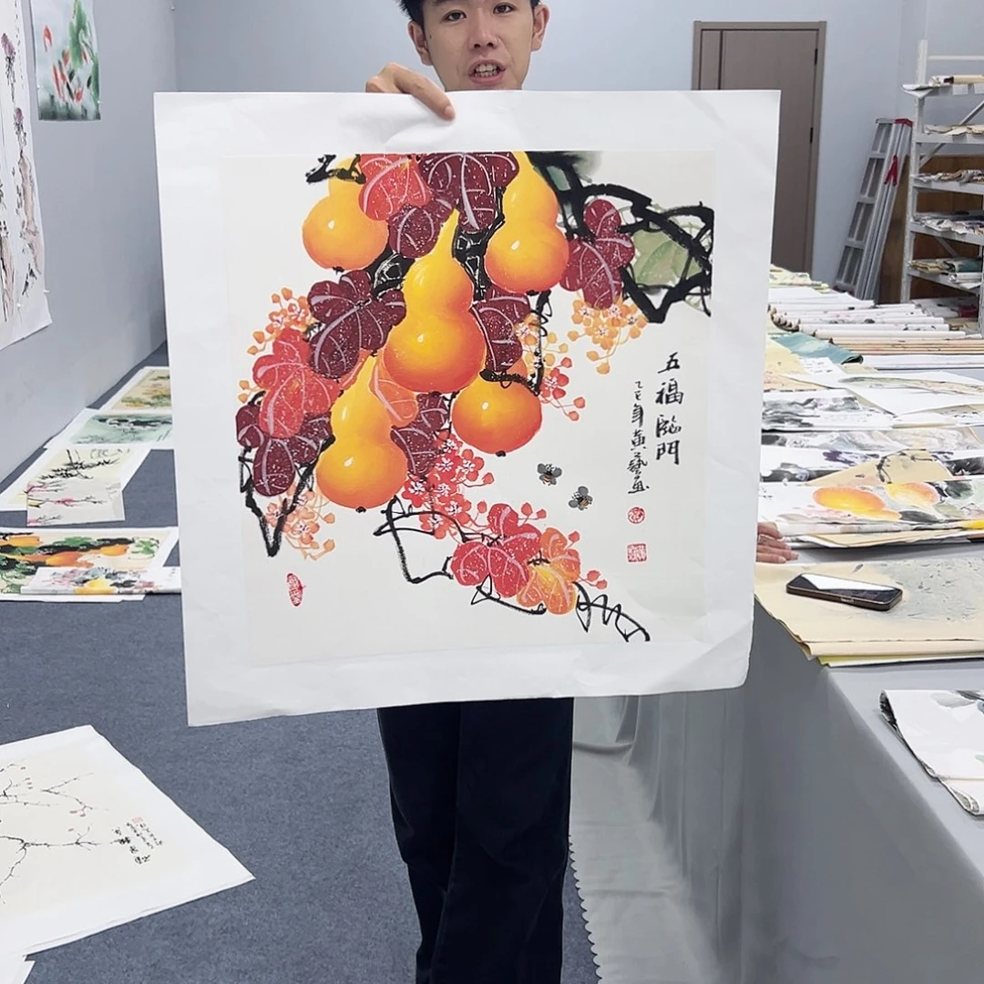 国画宣纸纯手绘作品