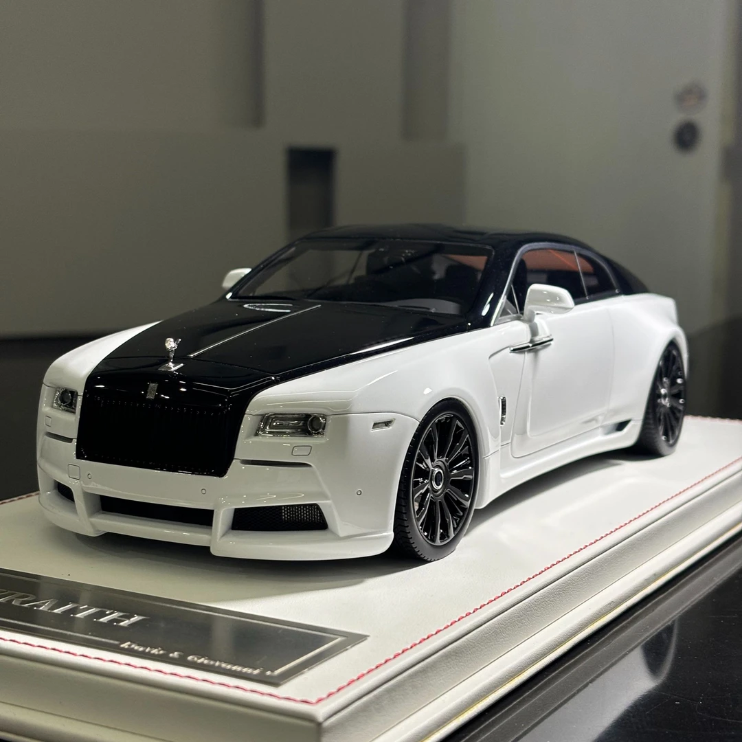 【Davis&Giovanni1:18树脂】劳斯莱斯魅影黑白双拼限量版汽车模型