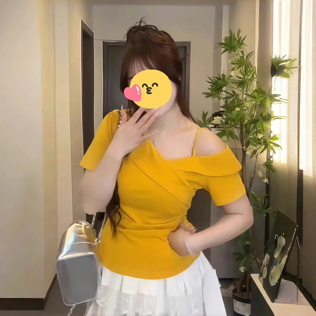 大码胖MM美式正肩短袖t恤女夏季新款设计感体恤胖MM遮肉显瘦上衣