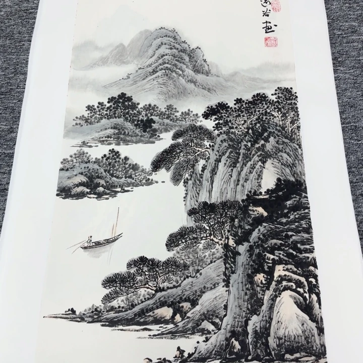 国画绘画作品多次参加全国