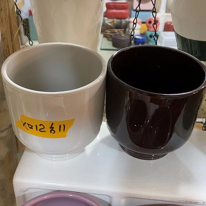 摆件陶盆有孔 瑕疵介意勿拍