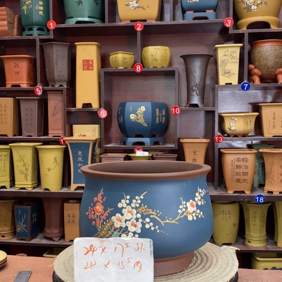 紫砂艺术紫砂花盆