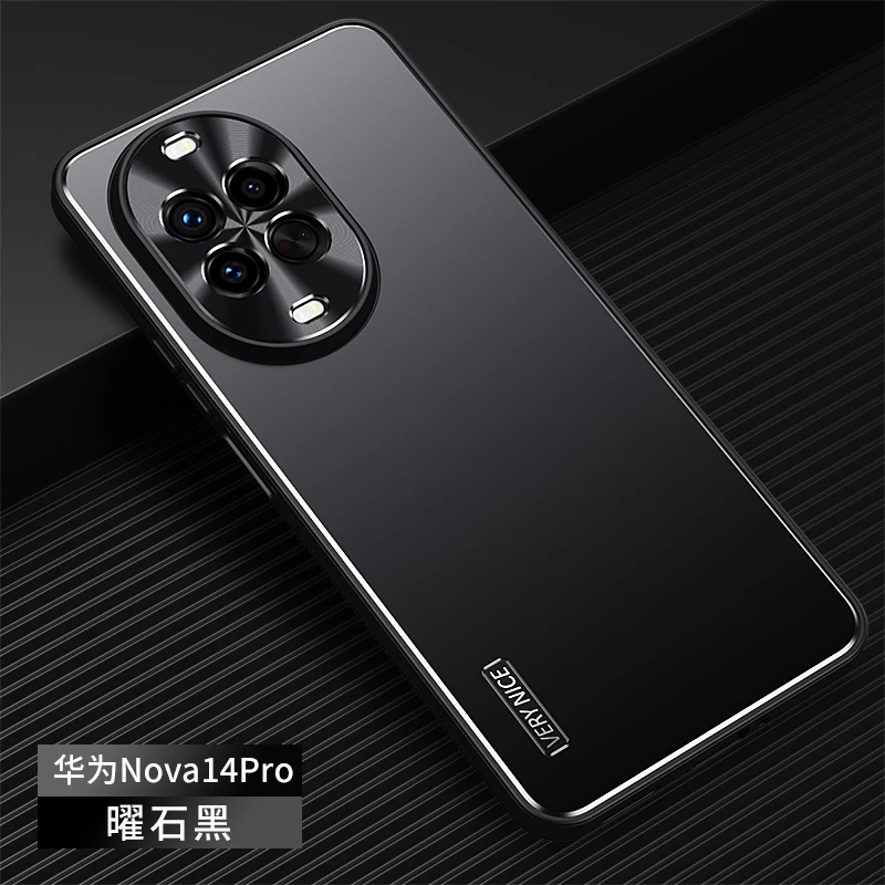 适用华为Nova14Pro手机壳新款Nova14金属磨砂保护套男女防摔创意