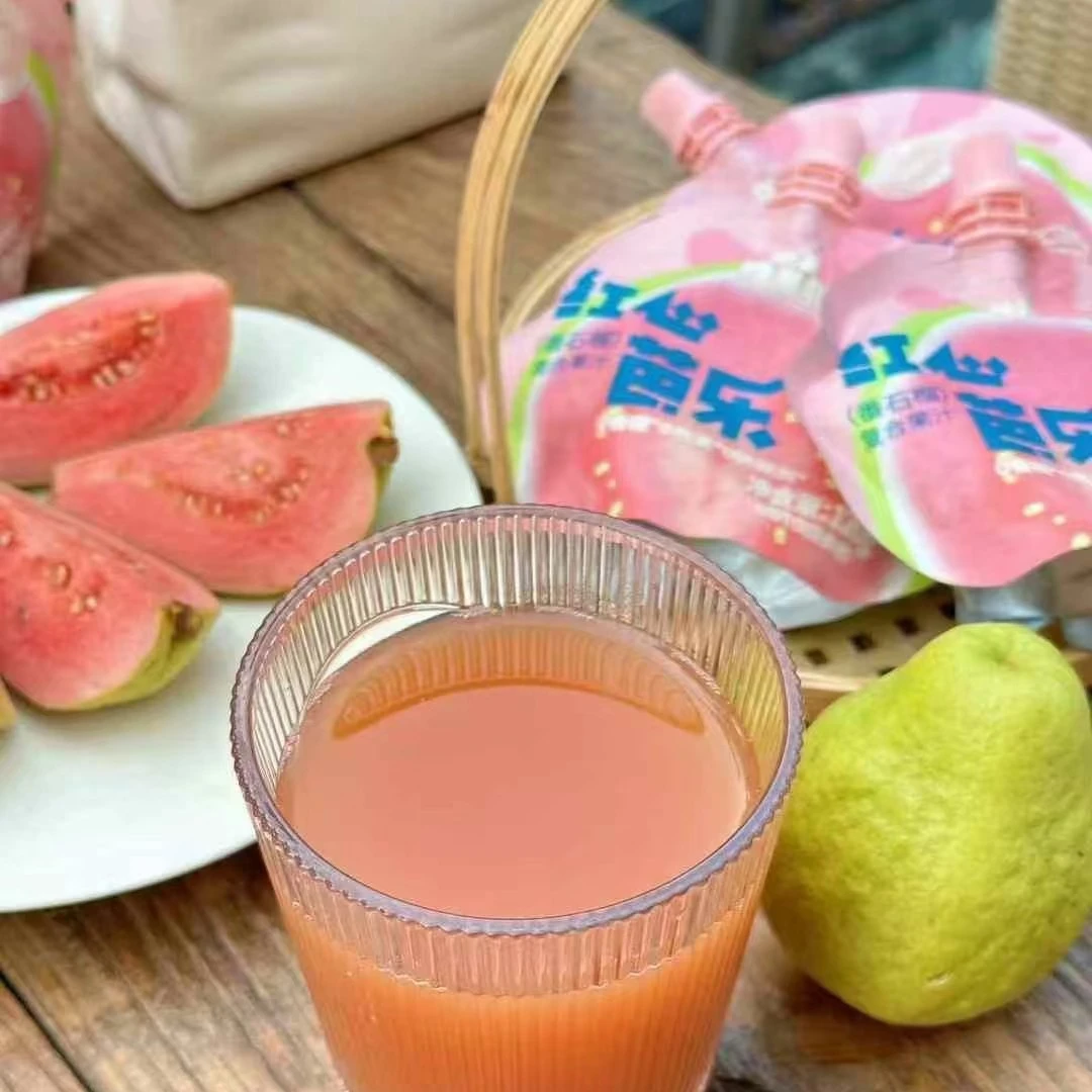 益答唯果鲜红心芭乐复合果汁，一箱10袋，每袋120克