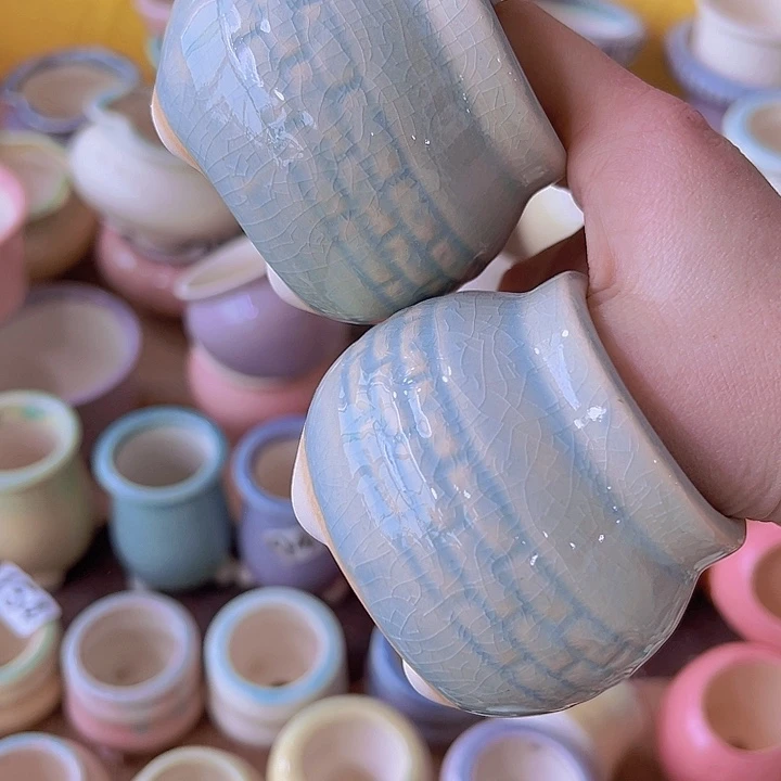 红陶陶瓷花盆当场满12包邮