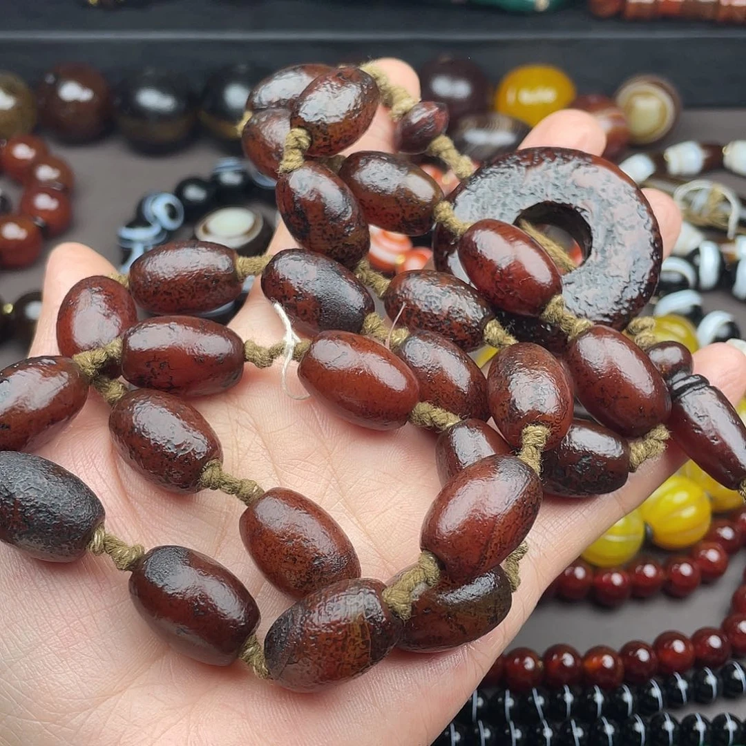 江***子玛瑙/玉髓未镶嵌颈饰