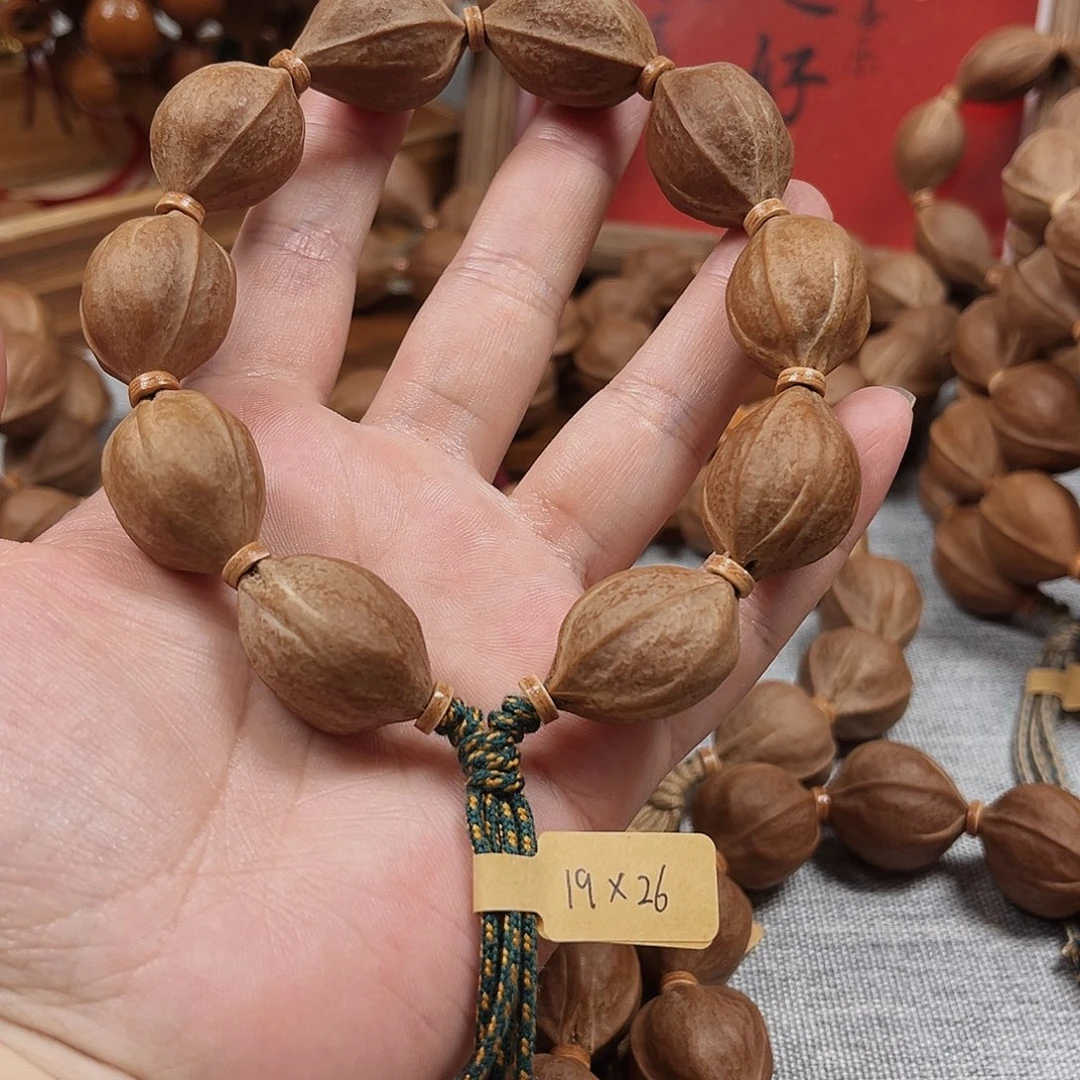 我***素橄榄核手串梅林铁核19.26橄榄核