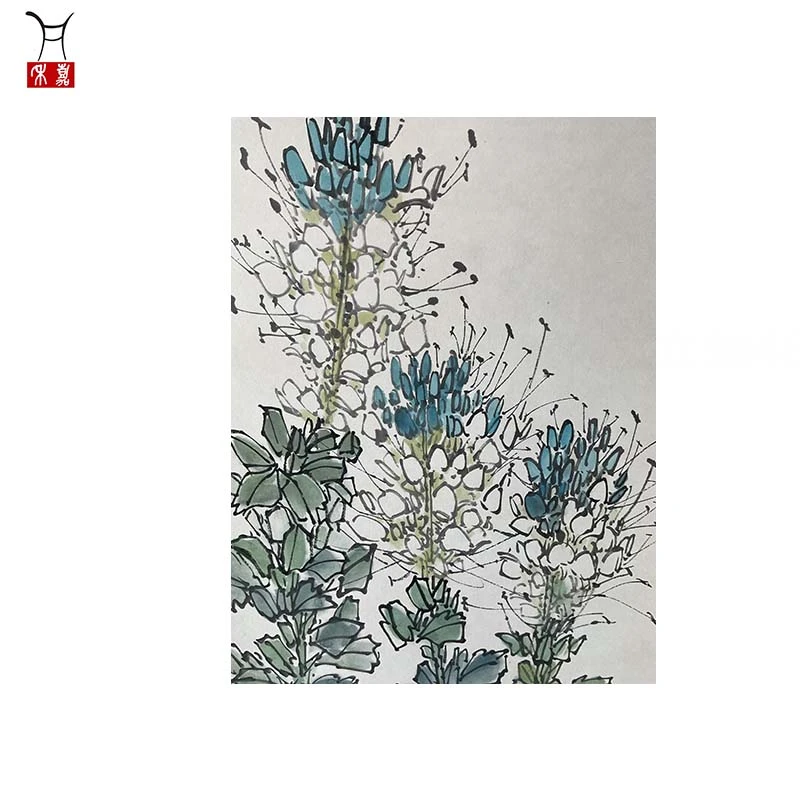 W1022花卉立轴46x87/3.6平尺