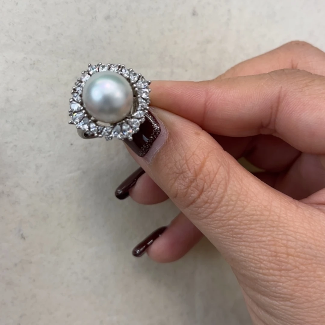 【闪购商品】海水珍珠颈饰银S925镶嵌