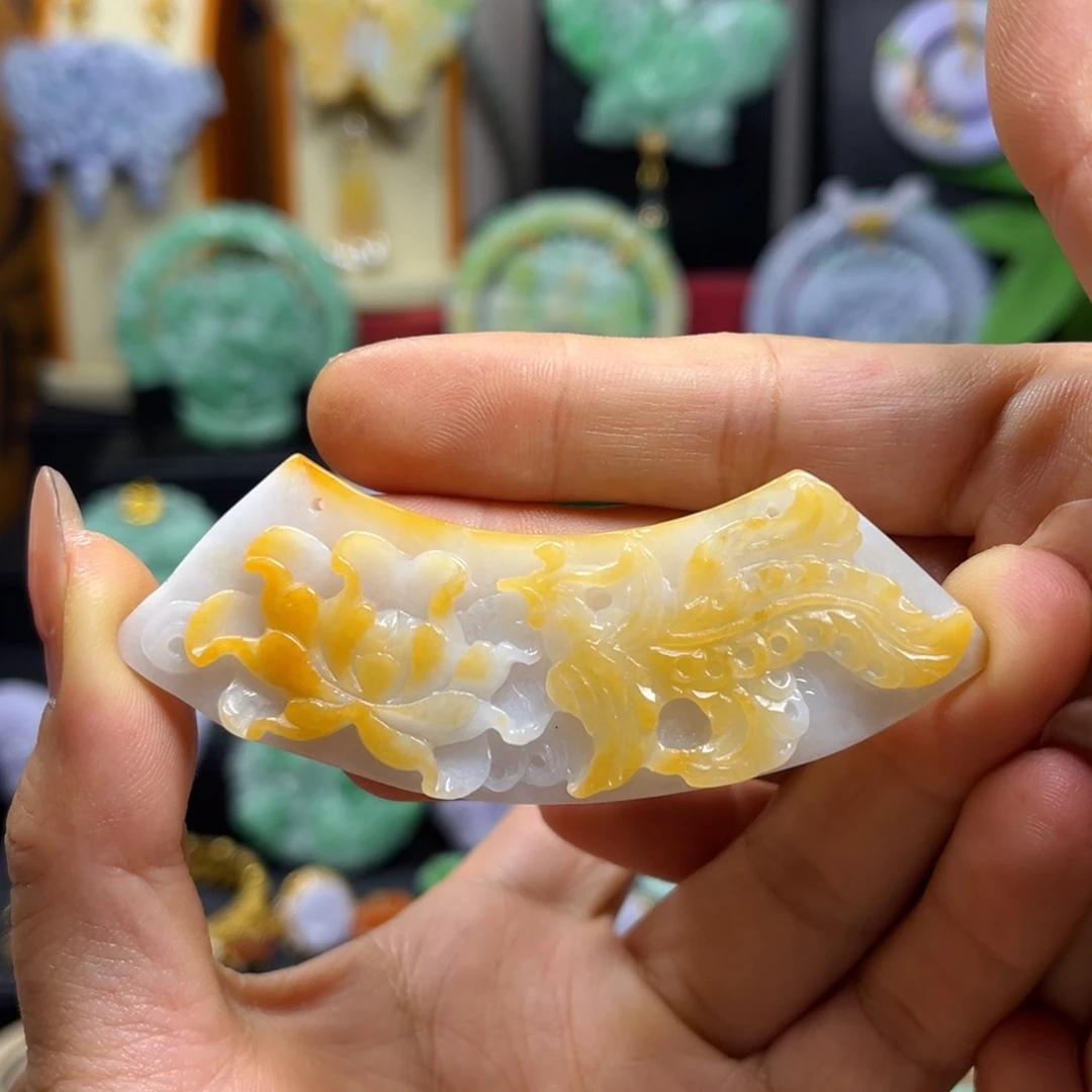 棠***音颈饰未镶嵌翡翠天然翡翠