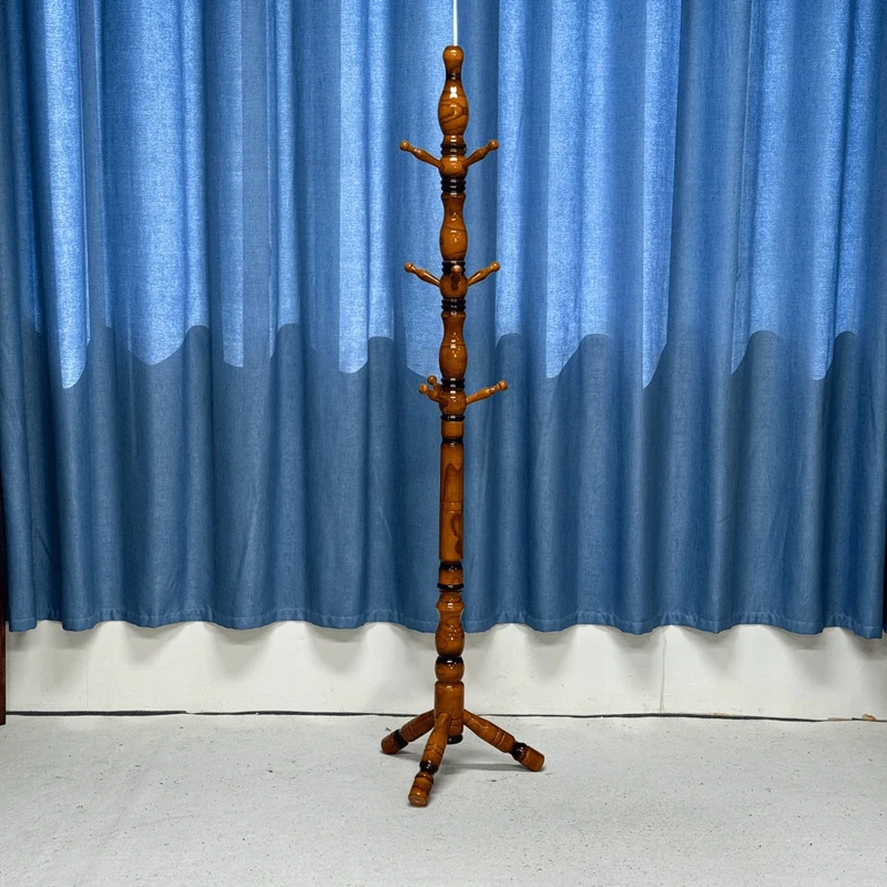 白蜡木立式挂衣架创意简约家用衣帽架 JZ551