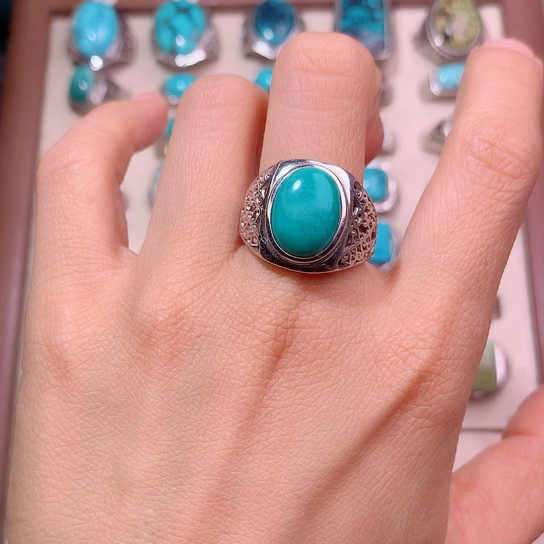 绿松石银S925镶嵌颈饰Z*