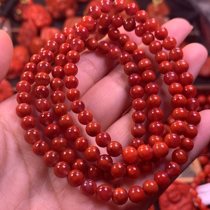 【闪购商品】南红玛瑙多圈未镶嵌创****臟