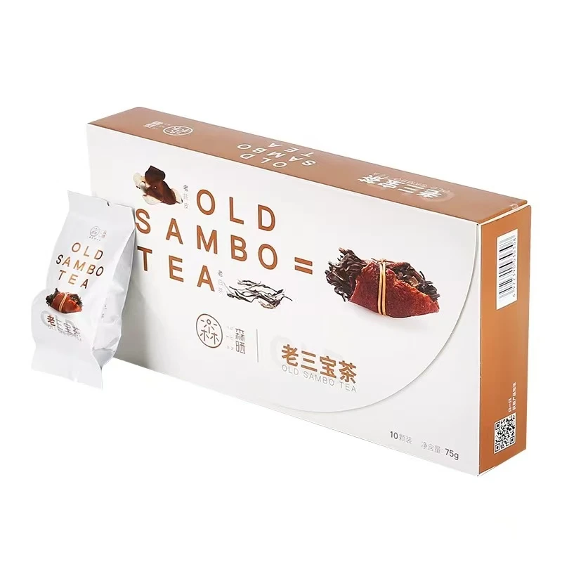 森晒陈皮三宝茶 福鼎寿眉白茶正宗广东新会三宝扎 7.5g*10袋