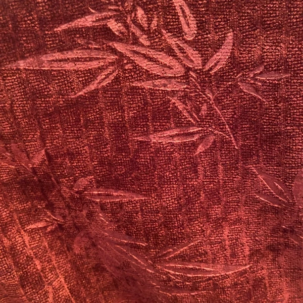 安哥拉红压花雪尼尔复合北极绒底旗袍连衣裙睡衣布料面料加绒