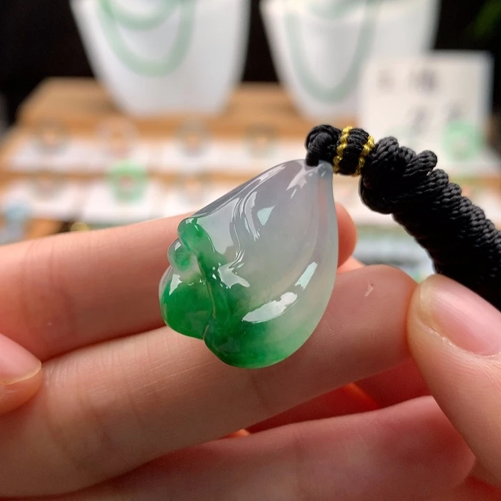颈饰未镶嵌翡翠天然缅甸A货翡翠