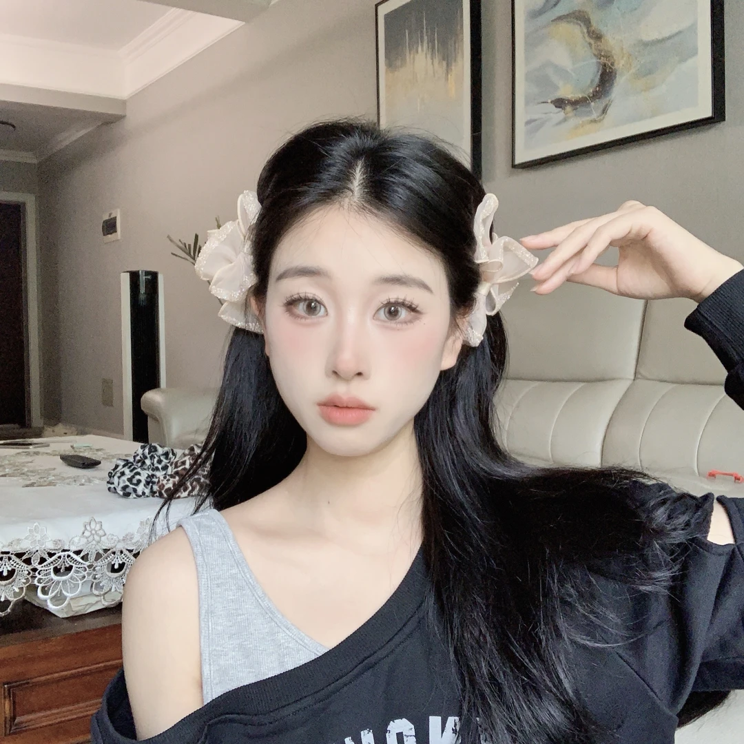 【啵啵】蝶羽刘海抓夹显发量网纱透气碎发夹优雅轻奢小抓夹