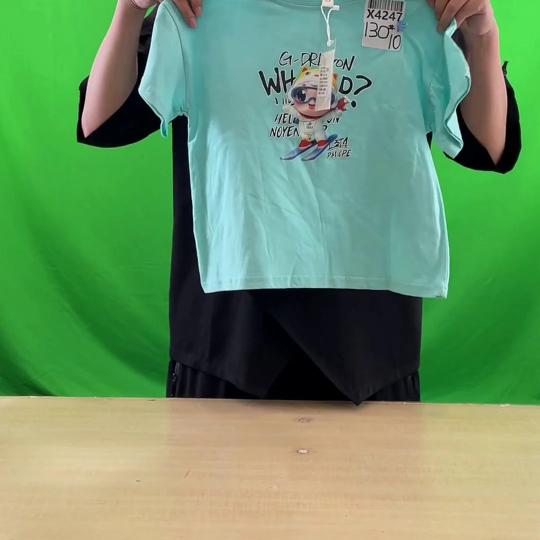 X4247A字母机器人短袖男女童清仓